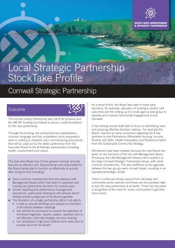 Cornwall Strategic Partnership - South West Councils