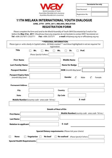 registration form - Generation Europe Foundation