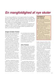 En mangfoldighed af nye skoler - Friskolebladet.dk