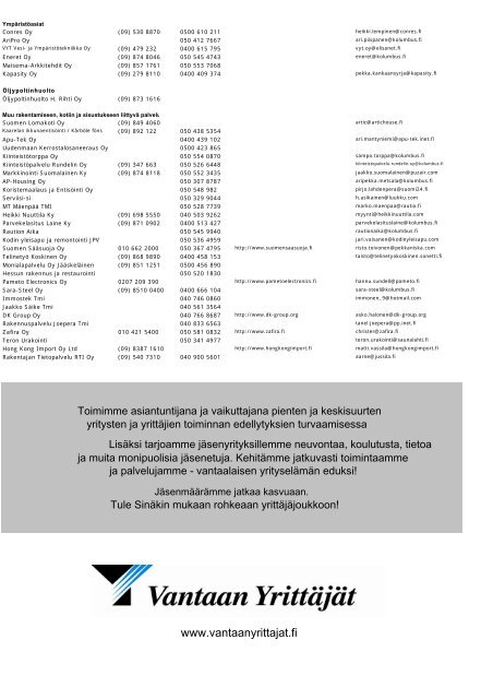 Tästä luettelosta löydät rakennus - Suomen Yrittäjät