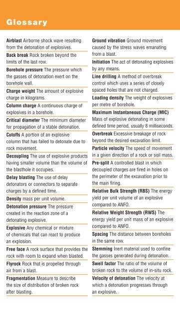 Blasting and Explosives Quick Reference Guide 2010 - Dyno Nobel