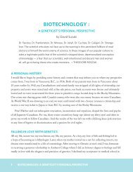 A geneticist's personal perspective - David Suzuki Foundation