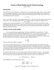 Torsion of Solid Shafts and the Thermal Analogy - clear