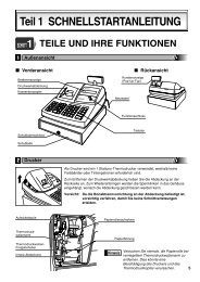 XE-A203 Quick-Start-Anleitung - Registrierkassen von Sharp kaufen