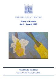 Apr-Aug 2009 - The Hellenic Centre