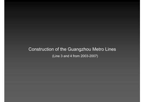 Transportation Facilities of Guangzhou