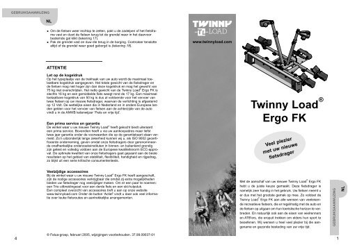 Handleiding Ergo FK - Twinny Load