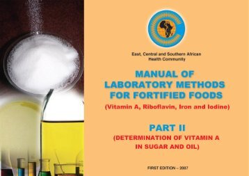 Manual of Labratory Methods for Fortified Foods - Part II - A2Z: The ...