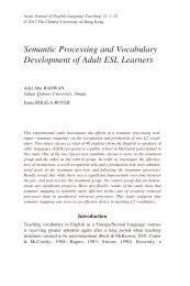 Semantic Processing and Vocabulary Development of Adult ESL ...