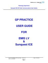 Gp Practice User Guide For Emis Pcs Amp Sunquest Ice