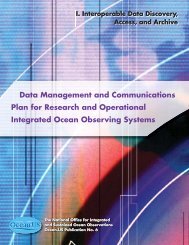 Data Management and Communications Plan for ... - IOOS - NOAA