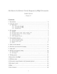 M4 Macros for Electric Circuit Diagrams in LATEX Documents