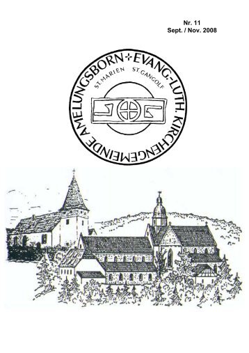 Nr. 11 Sept. / Nov. 2008 - Kloster Amelungsborn