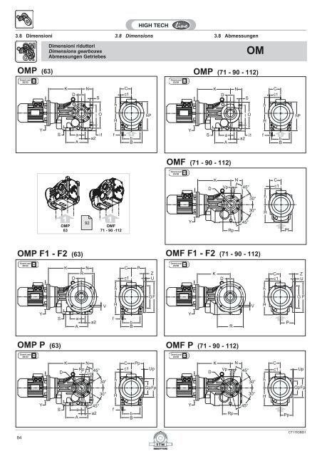 OMP F1 - F2 (63) OMP P (63) OMP (63) - Plastorgomma