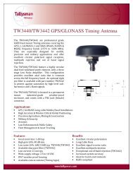 TW3440/TW3442 GPS/GLONASS Timing Antenna - Innovelec