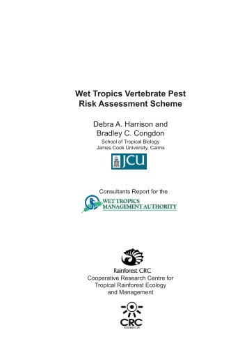 Wet Tropics Vertebrate Pest Risk Assessment Scheme