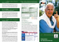 Flugblatt Evidenzlisten der Rentenversicherung