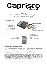 Anleitung für programmierbare Steuerung - Capristo