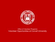 Volunteer Opportunities at Cornell University - Alumni - Cornell ...