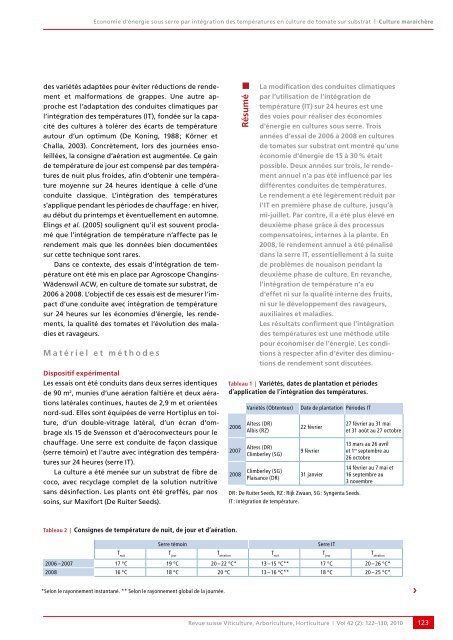 Télécharger le PDF - Revue suisse de viticulture arboriculture ...