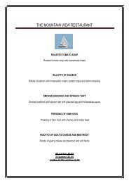 View Table d'hote Sample Menu - Waterhead Hotel