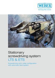 Stationary screwdriving system LTS & ETS - Weber Schraubautomaten