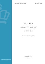 BIOLOGI A - Undervisningsministeriet
