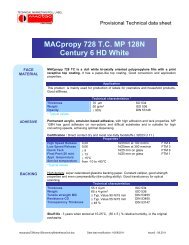 MACpropy 728 TC MP 128N Century 6 HD White ... - MACtac europe