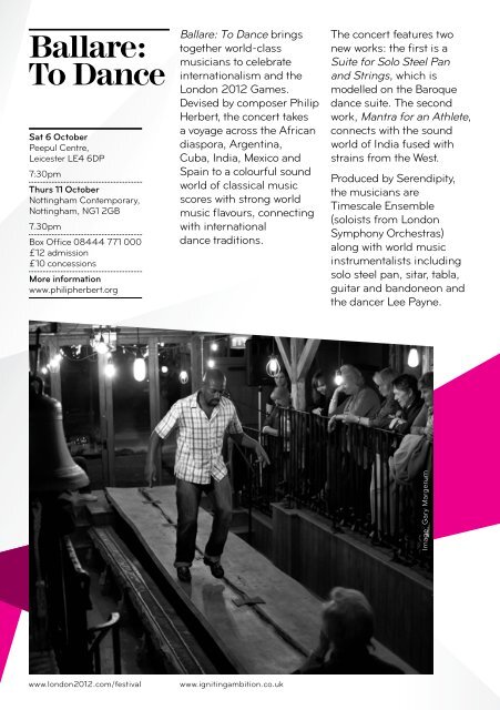 Cultural Olympiad East Midlands - Arts Council England