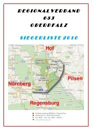 Jahres - Regionalverband 653 Oberpfalz