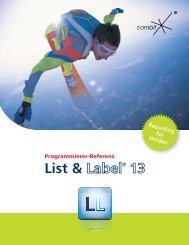 combit List & Label - Programmierer-Referenz - combit GmbH