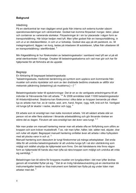 Monotont arbete skador