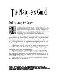 The Masquers Guild - WRAITH The Oblivion LARP