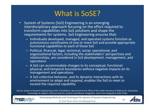 System-of-Systems Engineering - Liophant Simulation