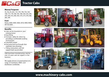 C&G Tractor Cab Brochure - Machinery Cabs