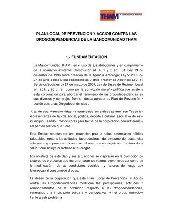 PLAN LOCAL DE PREVENCION Y ACCIÃN CONTRA LAS ... - THAM