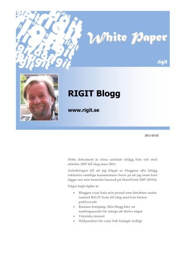 RIGIT Blogg (Historik)