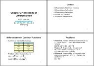 Chapter 27: Methods of Differentiation - 國立台灣科技大學