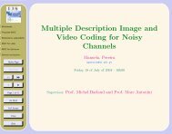 Multiple Description Image and Video Coding for Noisy ... - UBI