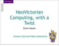 NeoVictorian Computing, with a Twist - Simon Harper