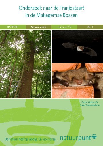 Onderzoek naar de Franjestaart in de Makegemse ... - Natuurpunt