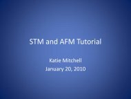 STM and AFM Tutorial