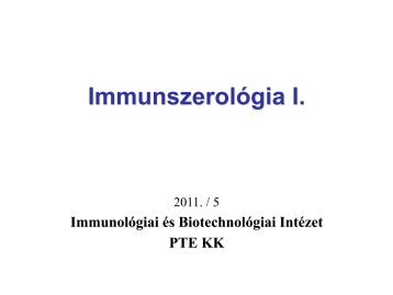 Ouchterlony módszer - Immunológiai és Biotechnológiai Intézet