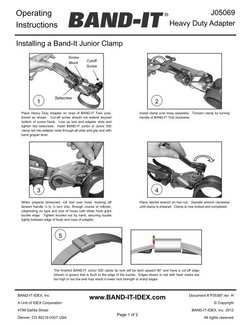 J05069 Tool Instructions - Band-It