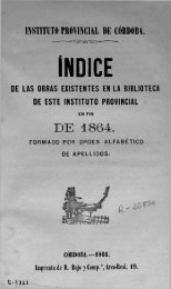 Índice de las obras existentes en la Biblioteca - Red municipal de ...