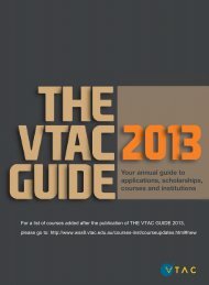 VTAC Guide 2013