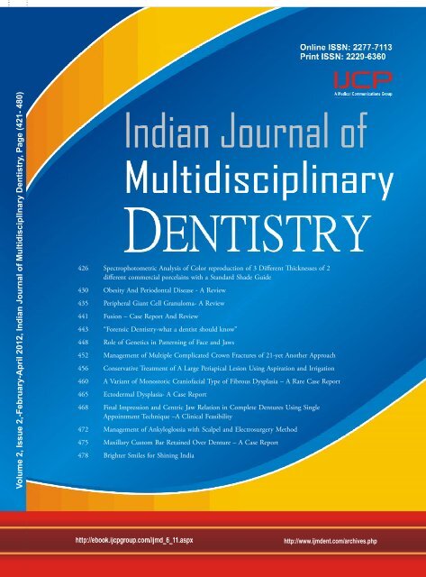 Volume 2 - Issue 2 - IJMD