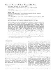 Resonant soft x-ray reflectivity of organic thin films - IEEE Xplore