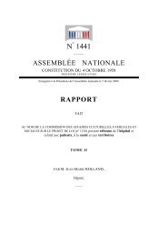 Rapport fait au nom de la commission des - AssemblÃ©e nationale