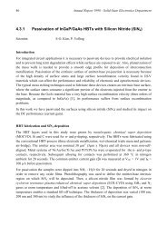 4.3.1 Passivation of InGaP/GaAs HBTs with Silicon Nitride (SiNx)